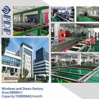 Ventanas Clásicas Tradicionales de Madera de Roble Rojo Norteamericano con Aluminio, Vidrio Templado Triple, Ventanas Abatibles y Giratorias Revestidas de Aluminio
