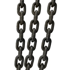 Cadena de elevación de alta resistencia G80 negra de 6mm-42mm para eslingas de elevación, cadena de acero de alta resistencia G80 negra - Product Image 1