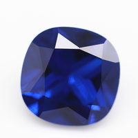 5A grade machine cut cushion cut 113 # spinelle bleue pierre libre coussin forme spinelle artificielle 113 # spinelle bleue pierres précieuses