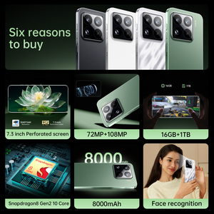 M15สมาร์ทโฟน<span class=keywords><strong>5G</strong></span> รุ่น <span class=keywords><strong>Pro</strong></span> ปลดล็อก6.8นิ้ว16GB + 1TB 108MP ขยายได้ + กล้อง72MP โทรศัพท์มือถือสองซิมรุ่นทั่วโลก - Product Image 2