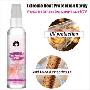 <span class=keywords><strong>Spray</strong></span> protecteur thermique pour cheveux, mousse de soin décolorante pour autobronzant à l'acide hyaluronique, huile d'argan, huile d'arbre à thé, formule lissante 4C - Product Image 5