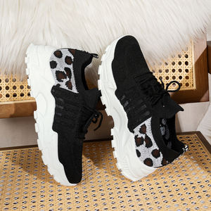 Sepatu Sneakers Rajut Wanita Modis dan Bernapas untuk Grosir, Sepatu Lari Ringan dengan Sol Eva, Kasual, Bisa Dikustomisasi, Grosir - Product Image 5