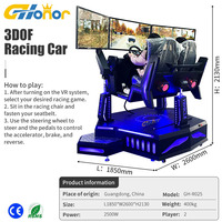Simulador de Conducción de coche, máquina de juego de carreras de interior, VR, 9D, simulador de movimiento de Asiento de Carreras
