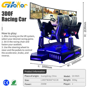 Simulateur de conduite de voiture, machine de jeu de course de voiture, VR d'intérieur, machine de conduite 9D VR, simulateur de mouvement de siège de course - Product Image 6