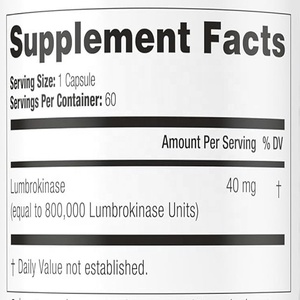 OEM mạnh lumbrokinase bổ sung-lumbrokinase <span class=keywords><strong>Enzyme</strong></span> viên nang để hỗ trợ năng lượng, tiêu hóa, cai nghiện, nhận thức và sức khỏe đường ruột - Product Image 2