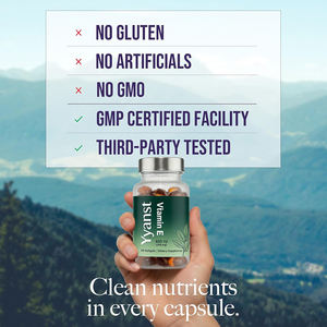 Suplemento de vitamina E de alta calidad, nutrientes clave que apoyan la salud de la piel y protegen las células, cápsulas blandas. - Product Image 2