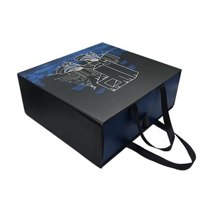 فاخر مخصص أحذية من الورق المقوى المموج حزمة درج انزلاق مربع الأحذية التعبئة والتغليف مع مقبض - Product Image 2