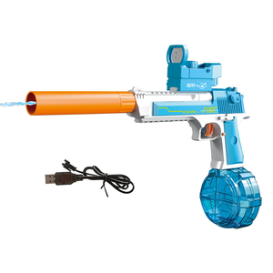 Pistol air listrik elang gurun 2-in-1 baru 2024 mainan anak dengan baterai bawaan Manual & bahan plastik otomatis listrik - Product Image 2