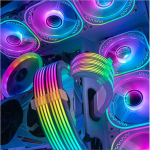 ไฟแถบ LED ARGB 8 พิน ซิงค์ช่องเดียว/สองช่อง สำหรับตกแต่งเคสคอมพิวเตอร์ - Product Image 1