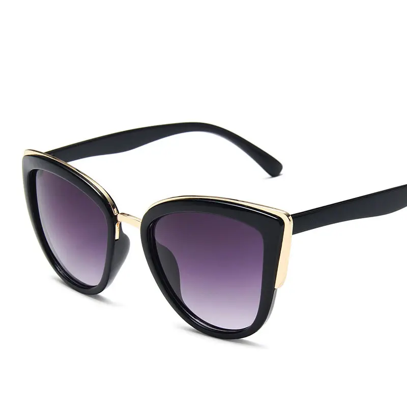 wholesale newest fashion cat eye plastic unique sun glasses women men eyewear shade vintage custom sunglasses