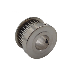 <span class=keywords><strong>Poulie</strong></span> de distribution en acier inoxydable type BF avec bride étagée et fixation par <span class=keywords><strong>vis</strong></span>, <span class=keywords><strong>poulie</strong></span> synchrone HTD personnalisée pour machine CNC - Product Image 2