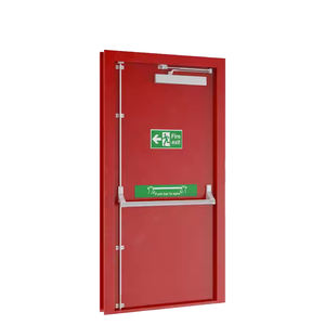 UU. Certificado Hotel Comercial Puertas contra incendios de acero Doble exterior <span class=keywords><strong>Metal</strong></span> 3 horas Clasificación contra incendios Seguridad moderna Precio de costo al por mayor - Product Image 6