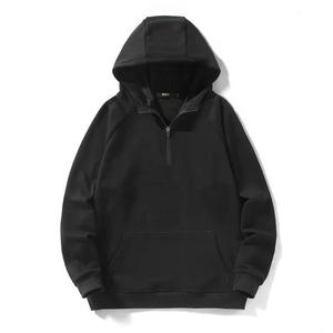 Nouveauté : Sweat-shirts à col rabattu en coton avec impression personnalisée de haute qualité, à fermeture éclair partielle, pour hommes - Product Image 5
