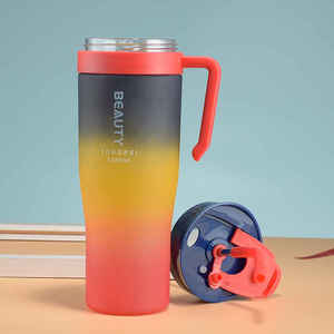 Gobelet isotherme sous vide en acier inoxydable 304, anti-fuite, écologique, grande capacité, design moderne, avec coffret cadeau, portable, pour les affaires - Product Image 4