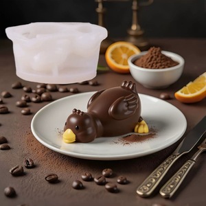 Duck Silicone <b>Mold</b> For <b>Candle</b> Making And Cake Decoration Transparent White 1 Pc Animal Shape <b>Mold</b> - Product Image 1