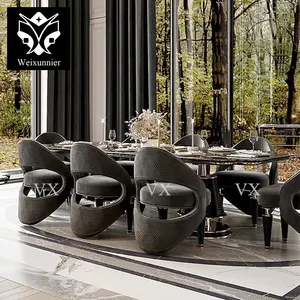 New Design Arrival Restaurant Dining Table And Chairs Set Dining Room Sets 12 Chairs Table Furniture Luxury Dining Chair