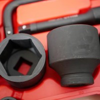 Jeu de clés à douilles en acier au carbone de qualité industrielle, 26 pièces, jeu de douilles à chocs, personnalisable OEM, ensemble d'outils à main