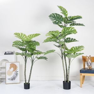 Planta Artificial Monstera Deliciosa Dream Castle de 100cm-200cm, Decoración de Interior para Sala de Estar, Hotel y Hogar - Product Image 2