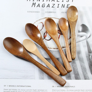 Solid Wood Spoons Eco Friendly Small Tea Spoon For <b>Honey</b> Jam Daily Use - Product Image 2