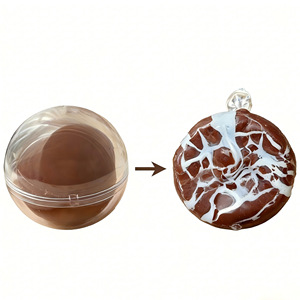 Balle texturée élastique décorative transparente, jouet sensoriel apaisant, portable, pour le transport, la relaxation au bureau, cadeau de soutien - Product Image 1