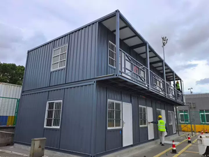 Factory Direct Price Two Story Steel Prefabricated Container <b>House</b> Office Midcentury Modern Design Breathable Feature 5-Year - Product Image 3