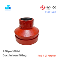 Raccord de réduction rainuré concentrique femelle en fonte ductile UL FM de qualité supérieure pour tuyauterie rigide