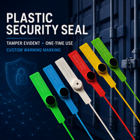 Sceau de sécurité en plastique de 280 mm à serrage progressif, inviolable et numéroté, pour la logistique de fret ST-PS-2801