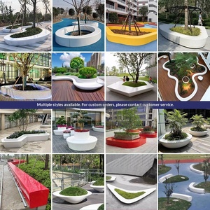 Tree Pit Chair Outdoor Leisure Seat Shopping Mall Flower Pot Public Rest Area Beautiful Decoration Special-shaped Stool - Product Image 6
