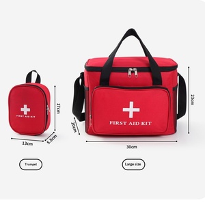Bolsa <span class=keywords><strong>de</strong></span> Hombro Médica <span class=keywords><strong>de</strong></span> <span class=keywords><strong>Emergencia</strong></span> Portátil, Ligera, <span class=keywords><strong>de</strong></span> Tela Oxford con Asa Recta Roja, para Senderismo, Camping y Protección contra Epidemias - Product Image 2