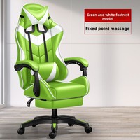 Fauteuil de bureau inclinable en cuir avec vérin à gaz 1 étape, accoudoirs réglables, base 5 étoiles et roulettes, idéal pour le gaming, le bureau et le streaming en direct