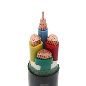 Cable de alimentación de cobre de 35 mm2, 4 núcleos, 3 + 1 núcleos, 240mm2, xlpe, directo de fábrica