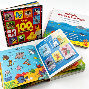 Livre d'histoires à rabats pour enfants, impression couleur personnalisée, livre éducatif sur les animaux pour la petite enfance, service de création de livres cartonnés - Product Image 6