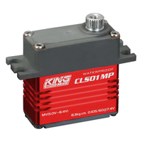 Servomoteur numérique miniature étanche Kingmax CLS01MP haute tension, moteur brushless en métal et plastique pour véhicules télécommandés