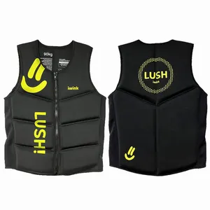 Vest Custom Neoprene Jet Ski Wakeboard Surfing PVC Foam Swim Vest Sailing Water Sports Adults PFD Life Vest Jacket