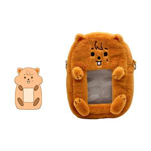 Бесплатный образец, индивидуальный плюшевый Кошелек для монет, мягкая ткань, хлопчатобумажная набивка, уникальная форма животного - Product Image 3