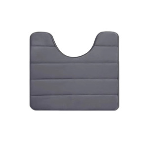 Tapis de salle de bain de luxe en forme de <span class=keywords><strong>U</strong></span>, en polaire corail, antidérapant, doux, <span class=keywords><strong>super</strong></span> absorbant, séchage rapide, lavable, pour la maison et l'hôtel - Product Image 2