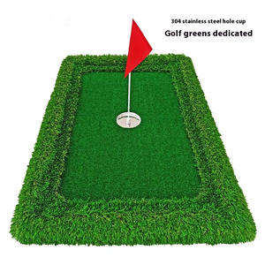Coupe de putting de golf professionnelle en acier inoxydable - Cible d'entraînement peu profonde avec mini-drapeau pour l'entraînement des jeunes élites en studio - Product Image 5