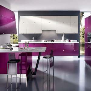 China Made Ready to Assemble High Gloss Lacquer Modern Kitchen Wall <b>Cabinet</b> Complete Sets With Soft Closing Drawers - Product Image 5