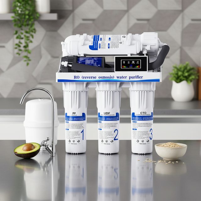 Self-Cleaning 5-Stage Electric RO Water Filter System for Urban Rural Household Hotels Outdoor Reverse Osmosis for Urban Rural