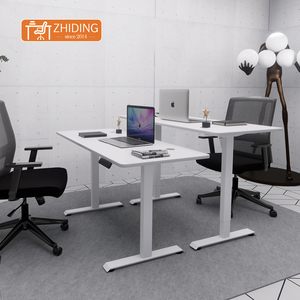 Base <span class=keywords><strong>de</strong></span> Escritorio Eléctrico <span class=keywords><strong>de</strong></span> Altura Ajustable <span class=keywords><strong>de</strong></span> 2 Etapas con Motor Único, Económica, Negra, Nueva - Product Image 4