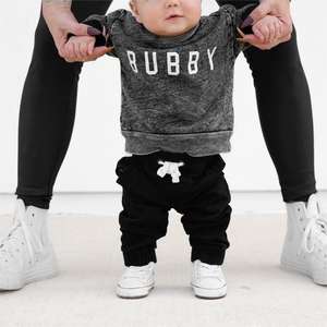 <span class=keywords><strong>Pull</strong></span> à col rond à manches longues pour bébé garçon, sweat <span class=keywords><strong>noir</strong></span> délavé à l'acide, vêtements, <span class=keywords><strong>pull</strong></span> en coton pour nouveau-né, vente en gros - Product Image 5