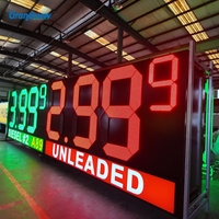 Proveedor de Letreros LED para Precios de Gasolina, Letrero Digital Grande de 25 Pulgadas 88888, Resistente al Agua para Exteriores, para Gasolineras en EE. UU., 110V
