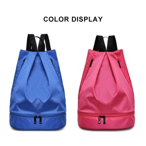 Factory Hot Sell Customize logo Waterproof Material Polyester Private Label Outdoor Durable Gym <b>Basketball</b> Sports Drawstring <b>Bag</b> - Product Image 3
