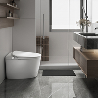 Bidet intelligent électrique haut de gamme européen et américain, à poser au sol, pour salle de bain, avec fonction autonettoyante, toilettes intelligentes à nettoyage automatique