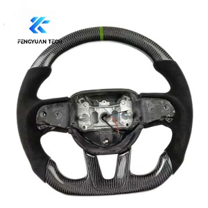 Volant personnalisé chauffant en cuir et alcantara, véritable fibre de carbone forgée pour Peugeot 206/208/<span class=keywords><strong>308</strong></span>/408/508/MK1/<span class=keywords><strong>GTI</strong></span> - Product Image 1