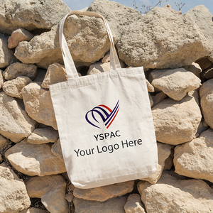 Sac fourre-tout en toile personnalisé en coton réutilisable personnalisé orange grand sac à provisions en toile logo de qualité alimentaire brodé - Product Image 3