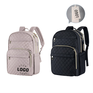 Sac à dos personnalisé pour ordinateur portable 17 pouces pour femmes et hommes Sac de travail à la mode pour ordinateur grande capacité étanche avec port USB - Product Image 1