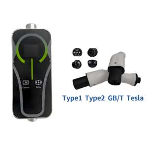 เครื่องชาร์จรถยนต์ไฟฟ้าแบบพกพา IP66 กันน้ำ 32A 7kW พร้อมอะแดปเตอร์ Type1/Type2 กล่องอัจฉริยะ ควบคุมผ่านแอพ WiFi ปรับแต่งได้ รองรับแรงดันไฟฟ้า 200-220V - Product Image 3