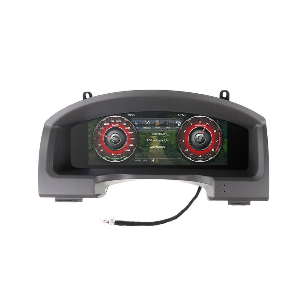 Android 10 For Toyota Land Cruiser 2008 - 2020 Car Digital Dashboard Panel Virtual Instrument Cluster Cockpit LCD Speedometer