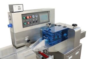 Máquina Envolvedora Horizontal Automática de Alta Velocidad para Snacks/Carne Seca, Máquina para Envolver Pechuga de Pollo y Snacks Liofilizados en Bolsas de Plástico/Papel - Product Image 3